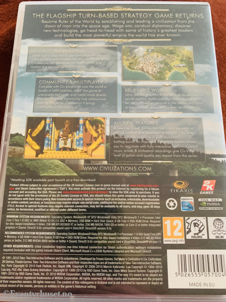 Sid Meier’s Civilization V. PC spill.
