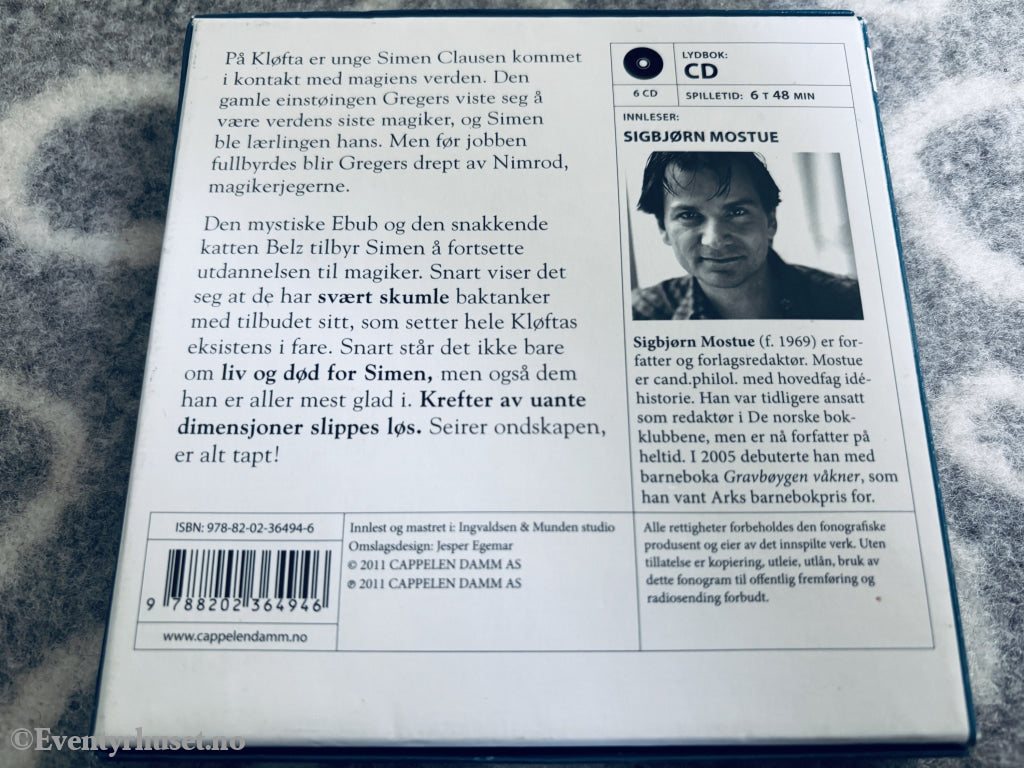 Sigbjørn Mostue – Den siste magiker II: Belz & Ebub. Lydbok på CD.