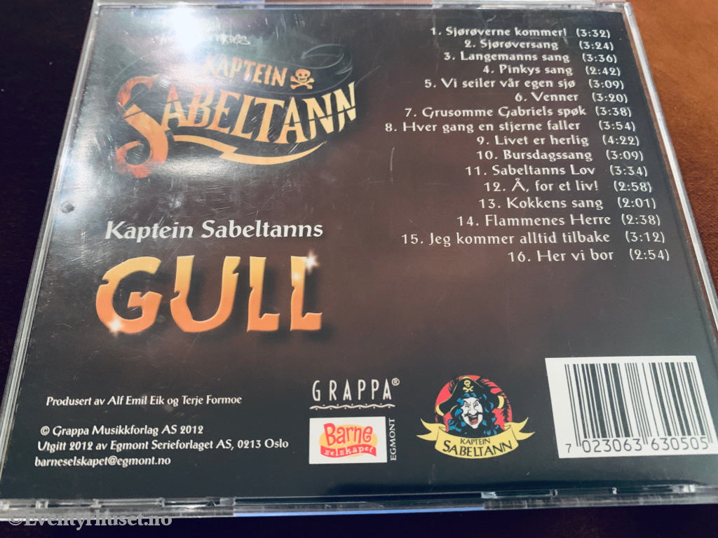 Signert! Kaptein Sabeltanns Gull. CD