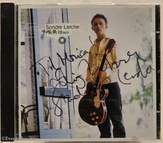 Signert! Sondre Lerche - Faces Down (2001). Musikk-CD.