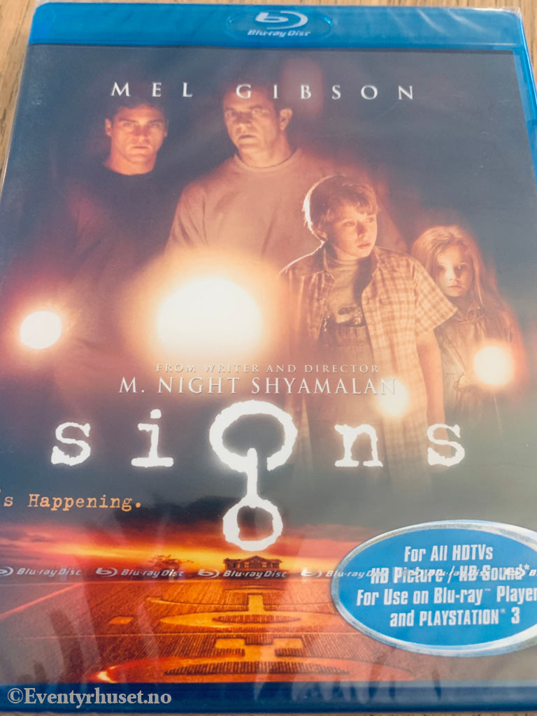 Signs (2002). Blu-Ray. Ny i plast!
