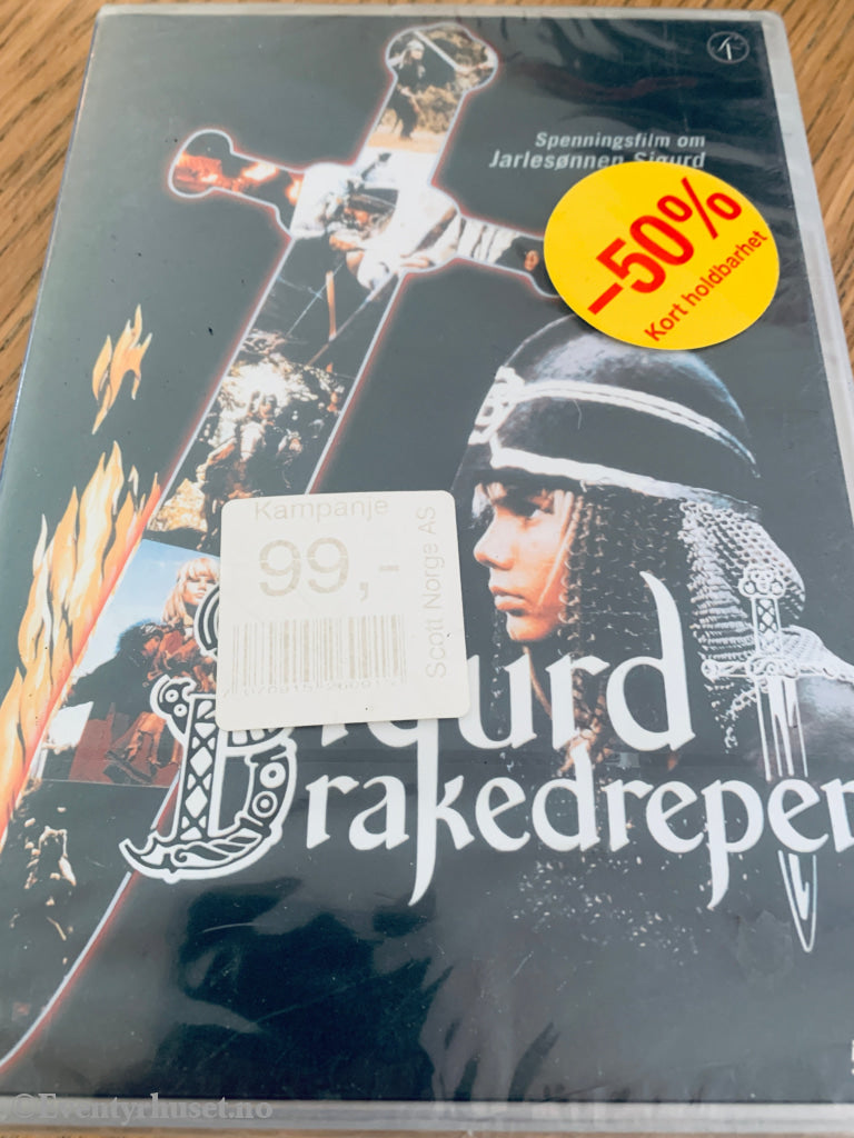Sigurd Drakedreper . 1989 . DVD. Ny i plast!