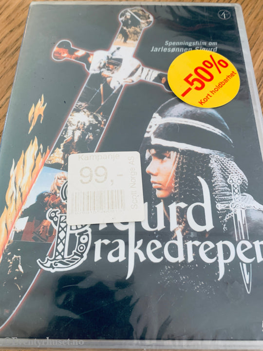 Sigurd Drakedreper . 1989 . DVD. Ny i plast!