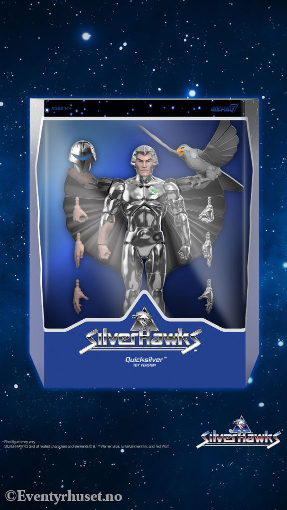 SilverHawks Ultimates Action Figure Quicksilver (Toy Version) 18 cm. Mint In Sealed Box (MISB)! Actionfigur