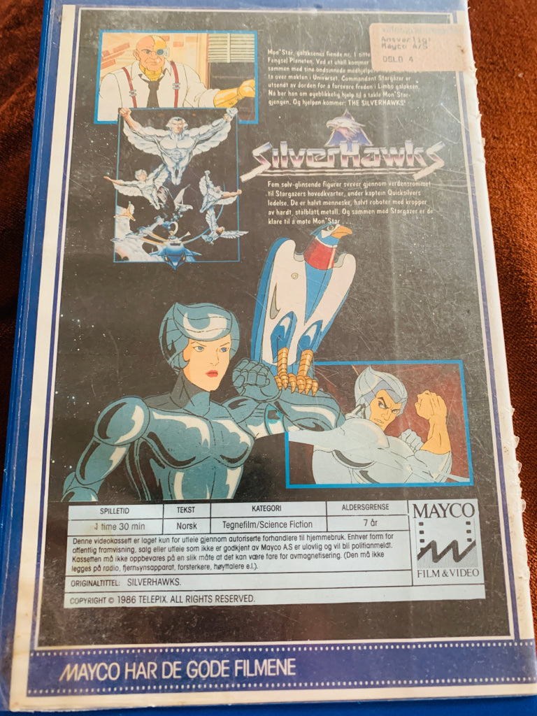 Silverhawks. Vol. 1. 1986. VHS Big Box. VHS Big Box