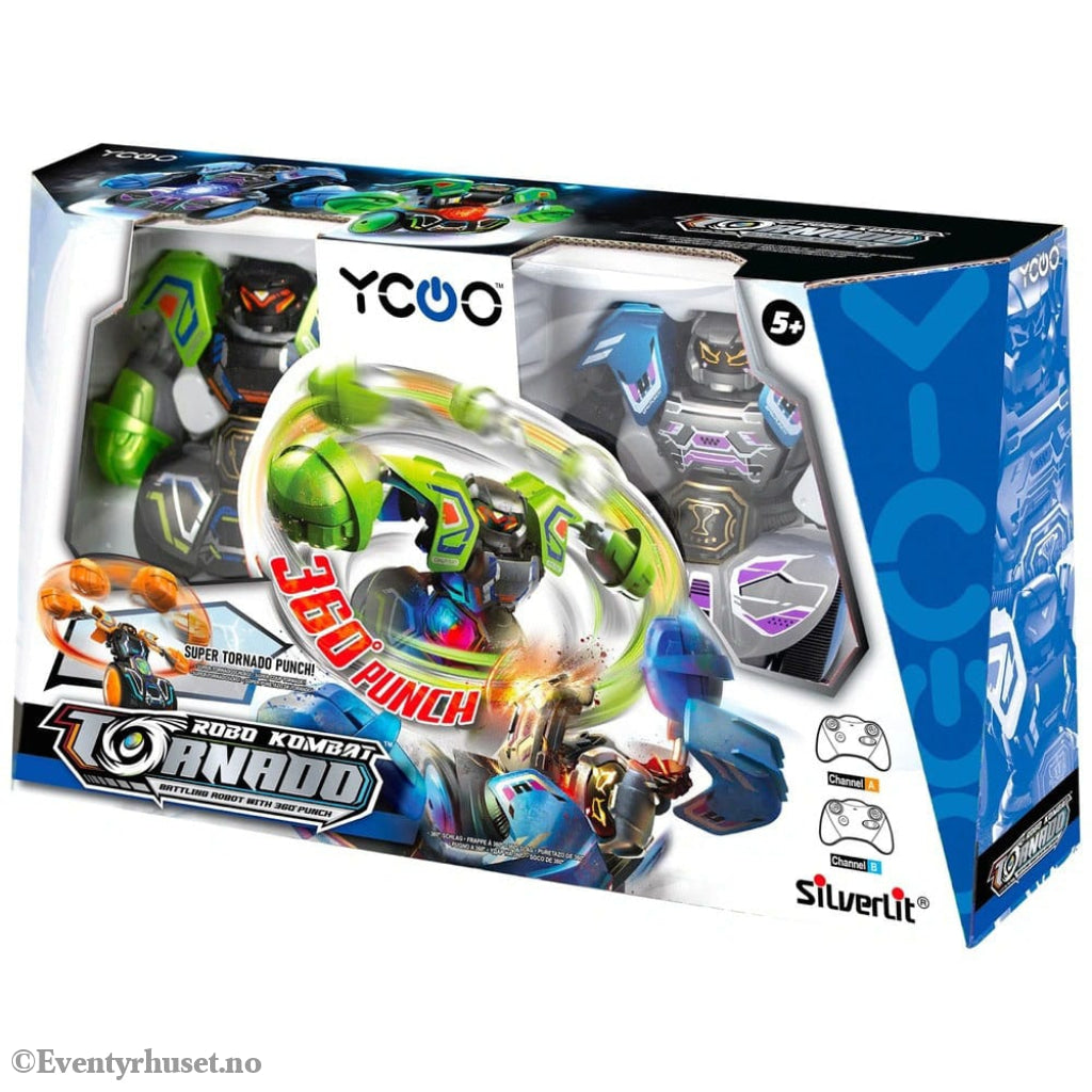 Silverlit Robo Kombat Tornado Remote-Controlled Robots 2er - Set Green/Blue Toys