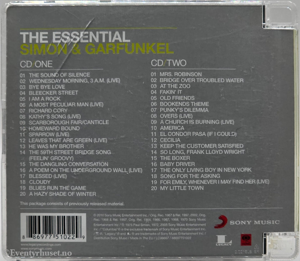 Simon & Garfunkel, 2003, The Essential Simon & Garfunkel. Musikk-CD.