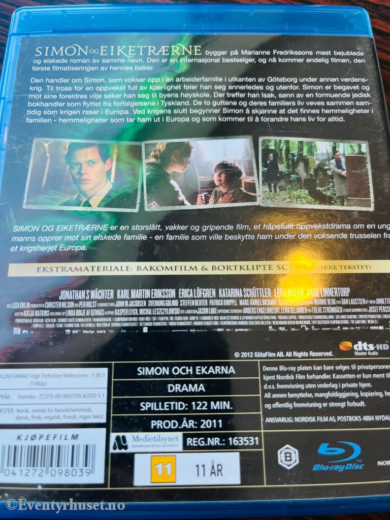 Simon Og Eiketrærne. Blu-Ray. Blu-Ray Disc