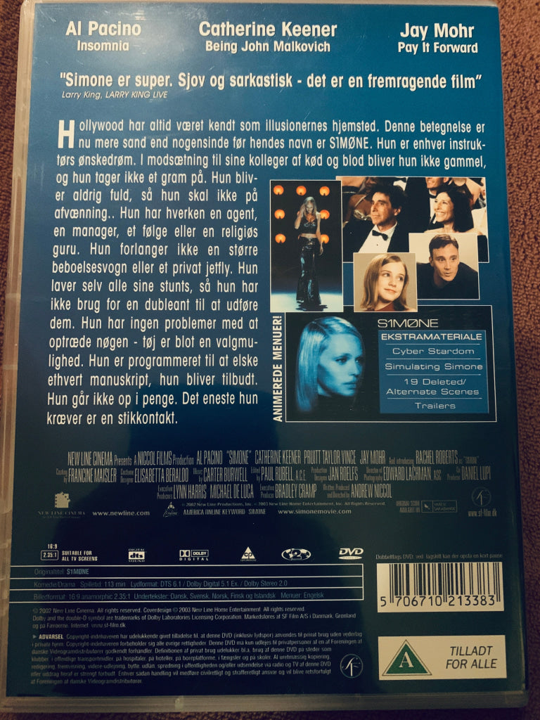 Simone (S1m0ne). DVD.