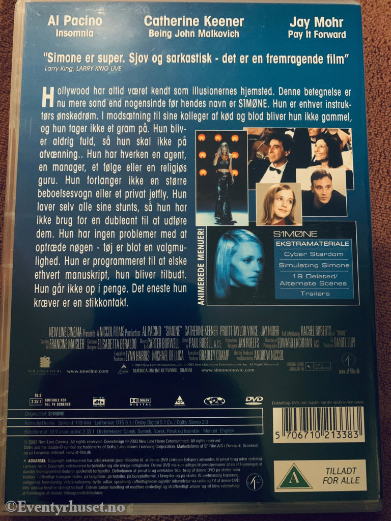 Simone (S1m0ne). DVD.