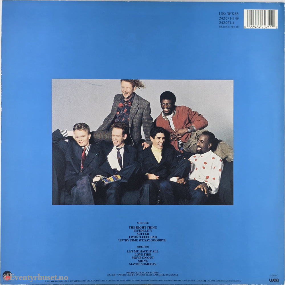 Simply Red. 1987. Men And Women. LP.