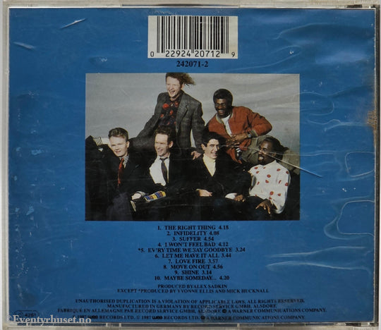 Simply Red (1987) "Men and Women". Musikk-CD.