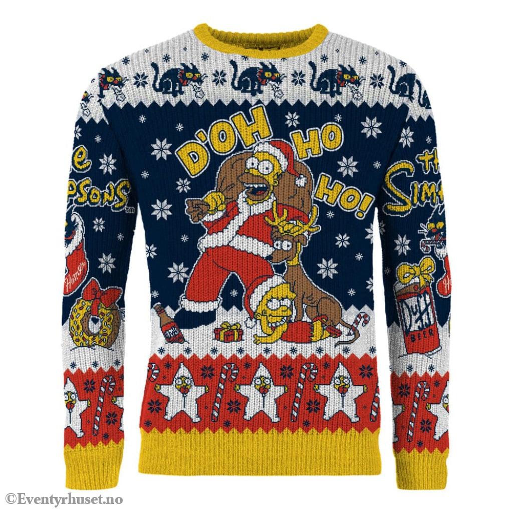 Simpsons Christmas Sweater D’oh Ho Ho! Size S Fashion & Accessories
