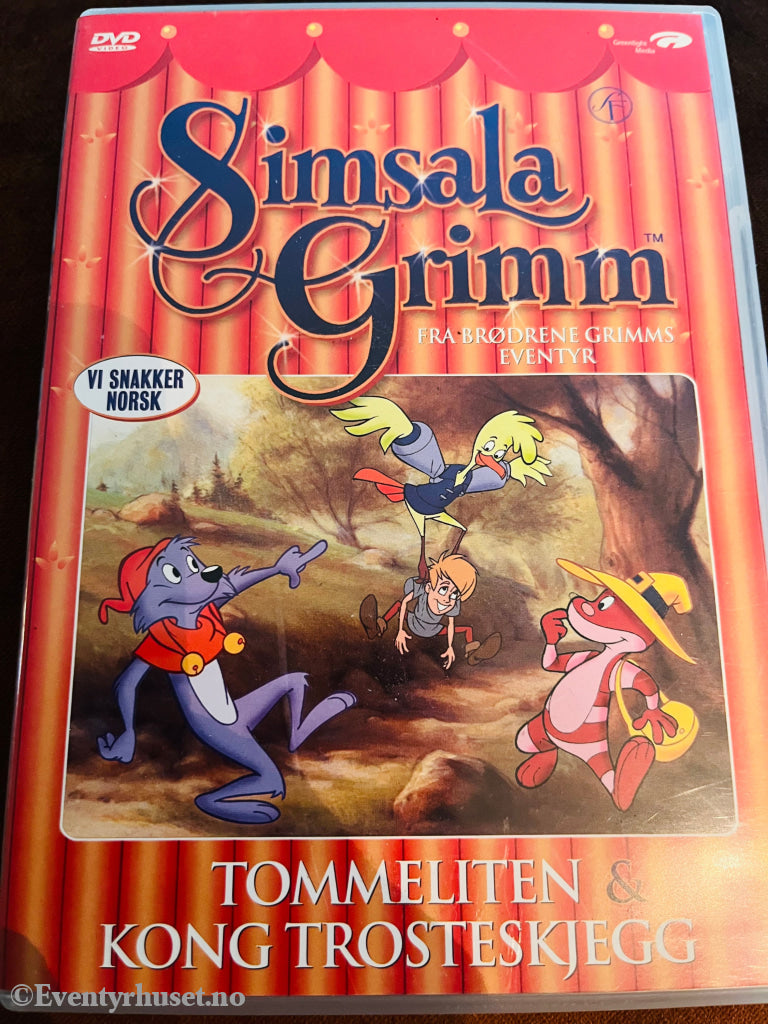 Simsala Grimm. Tommeliten & Kong Trostskjegg. 1999. Dvd. Dvd