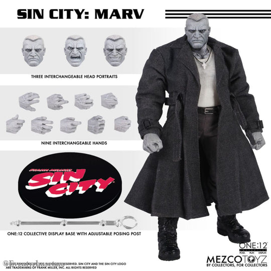 Sin City Action Figure 1/12 Marv 17 cm Toys