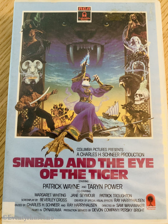 Sinbad And The Eye Of Tiger. 1977. Vhs Big Box.