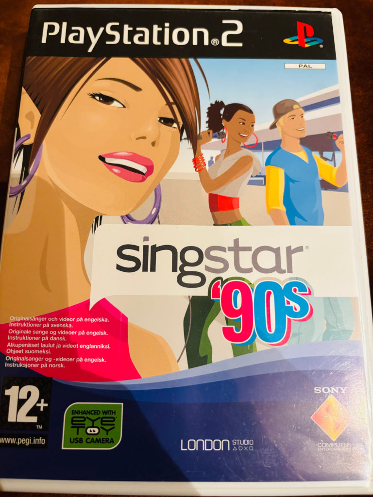 SingStar 90s. PS2.