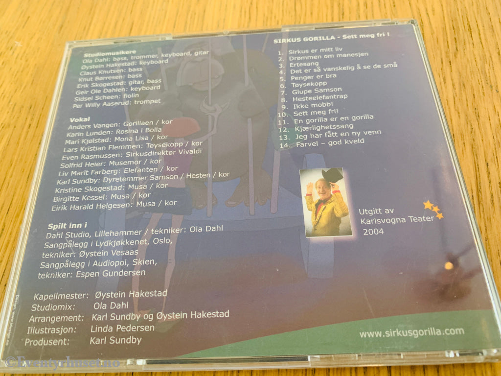 Sirkus Gorilla – Sett meg fri! Musikk-CD for barn.