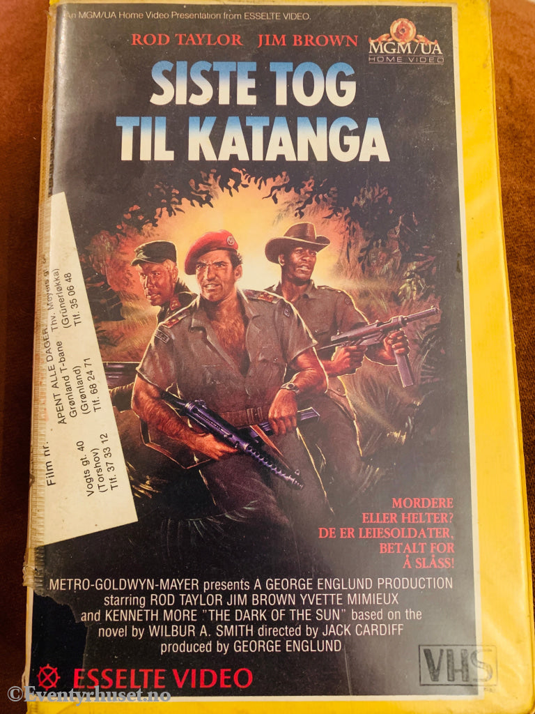 Siste Tog til Katanga. VHS Big Box.