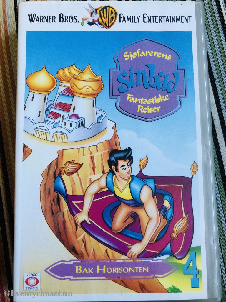 Sjøfarerens Sinbad Fantastiske Reiser 4. Bak Horisonten. 1996. Vhs. Vhs