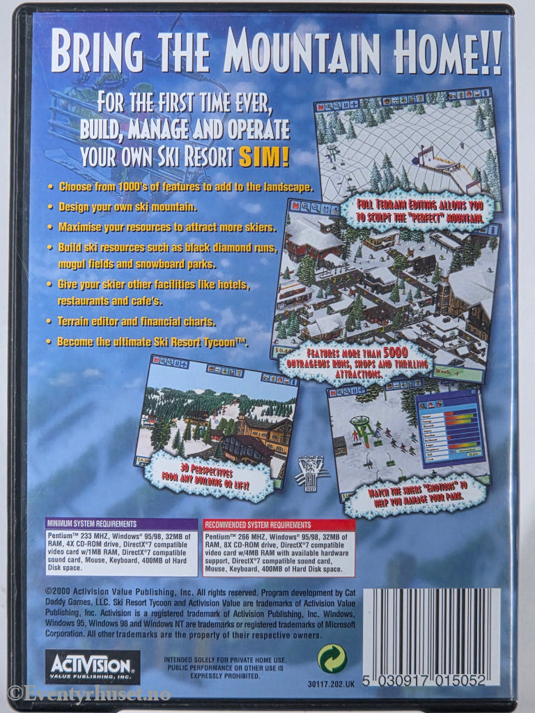 Ski Resort Tycoon. 2000. PC-spill.