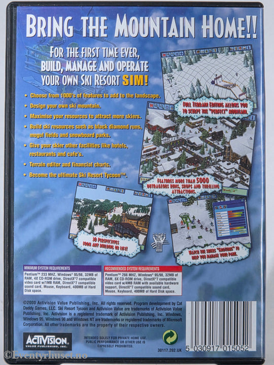 Ski Resort Tycoon. 2000. PC-spill.
