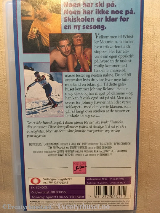 Ski School. 1990. Vhs. Vhs