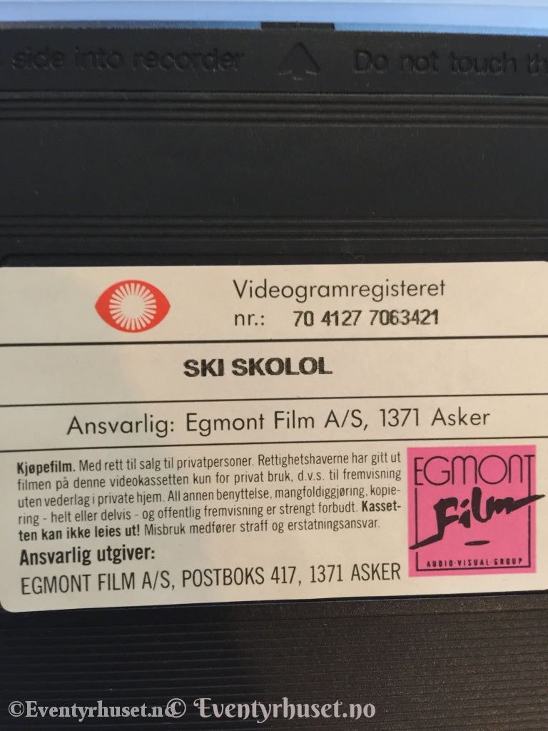 Ski School. 1990. Vhs. Vhs