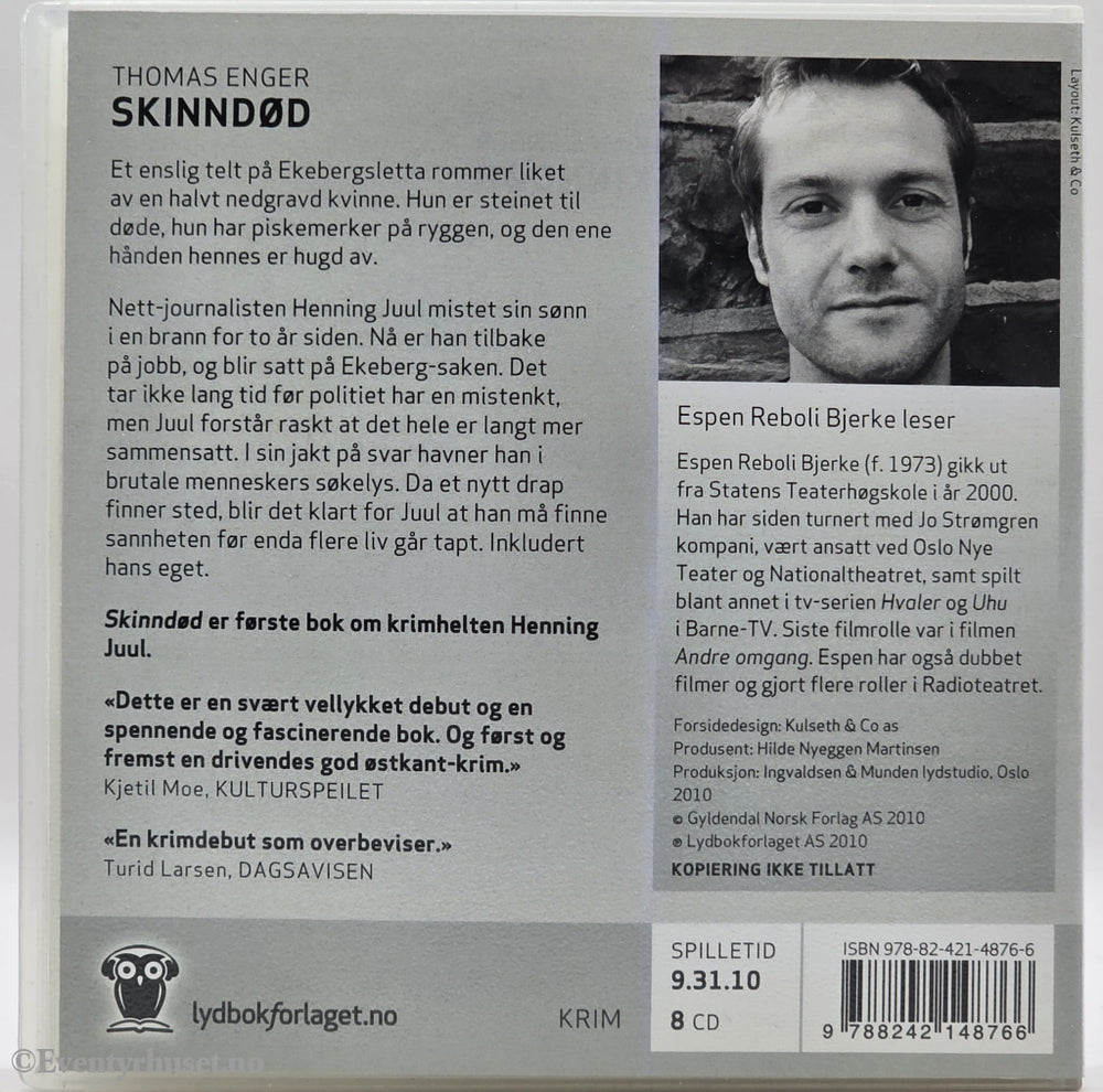Skinndød – Thomas Enger . Lydbok på CD.