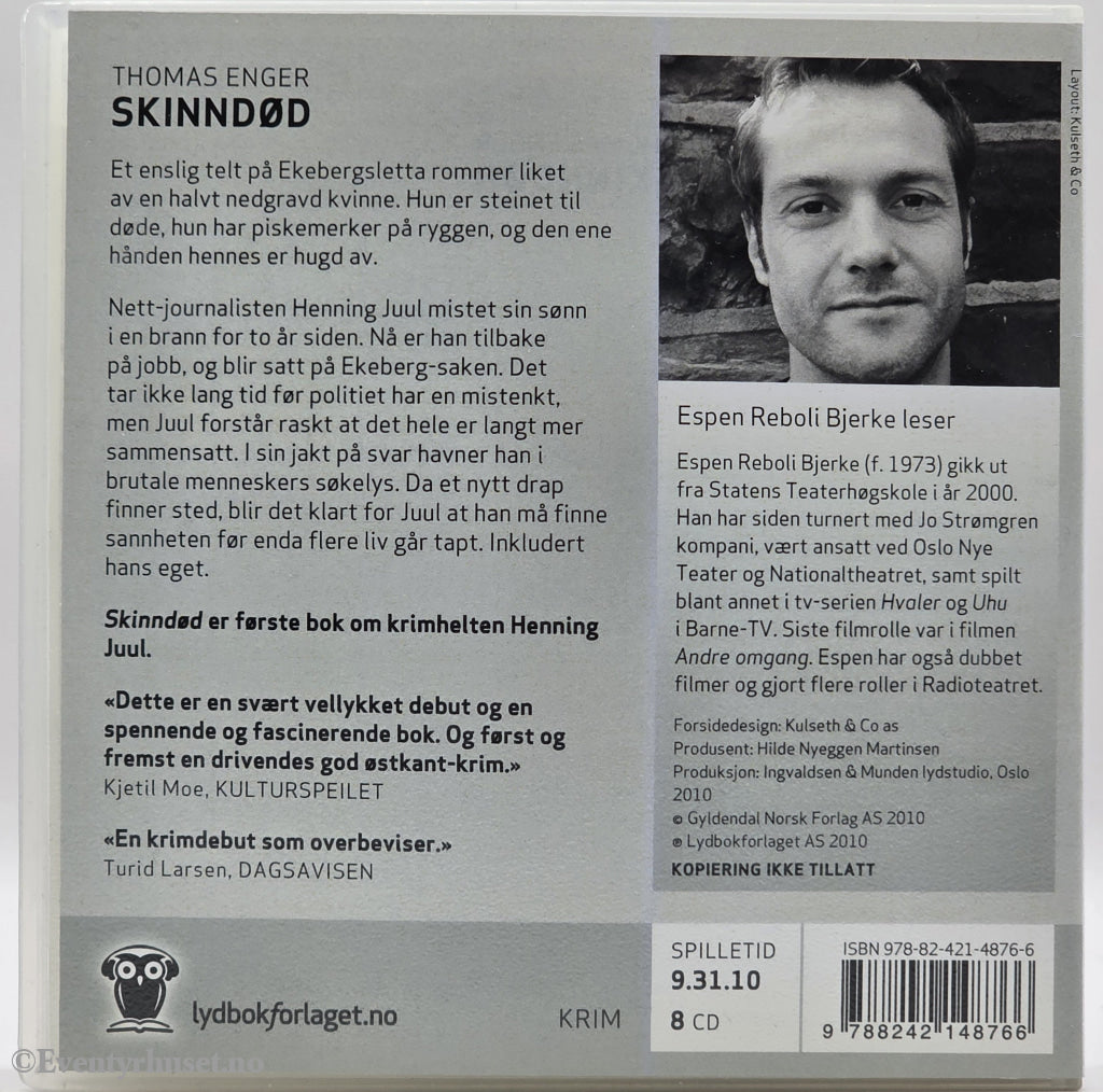Skinndød – Thomas Enger . Lydbok på CD.