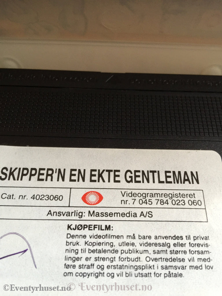 Skipper´n - En Ekte Gentleman. Vhs. Vhs