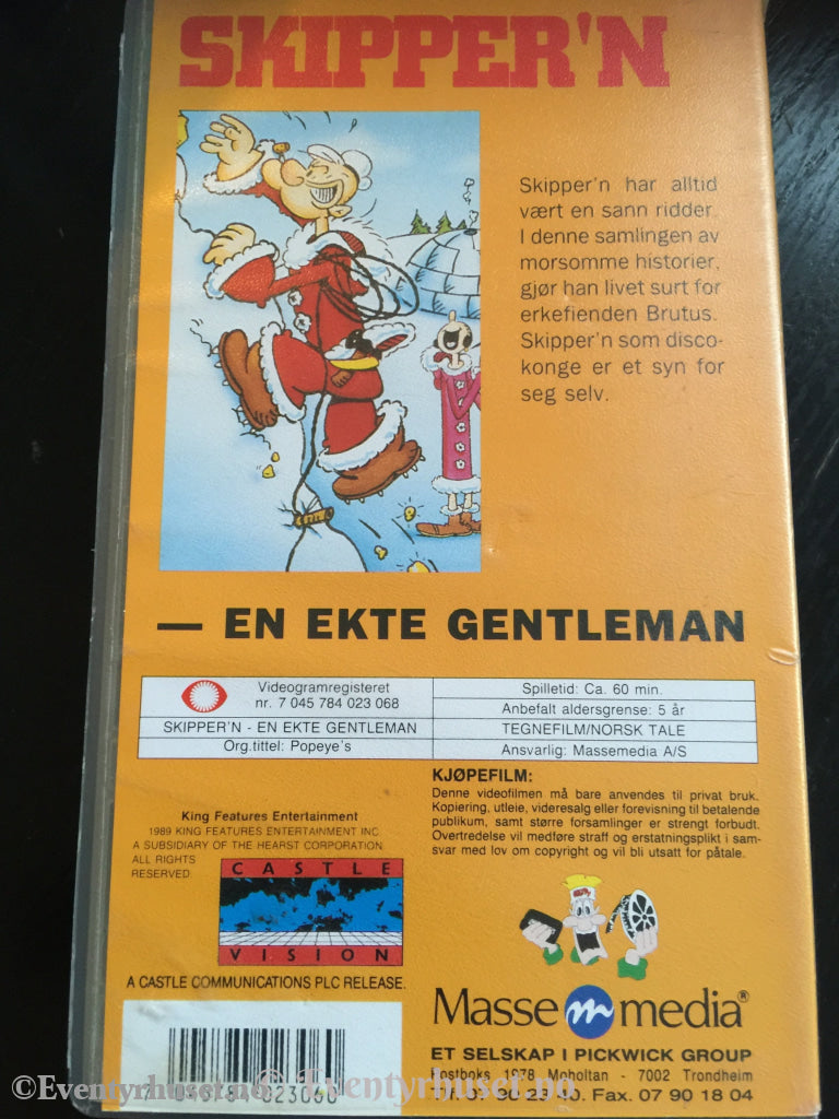 Skipper´n - En Ekte Gentleman. Vhs. Vhs