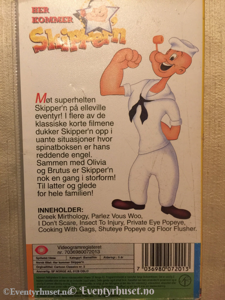 Her Kommer Skipper´n. Vhs. Vhs