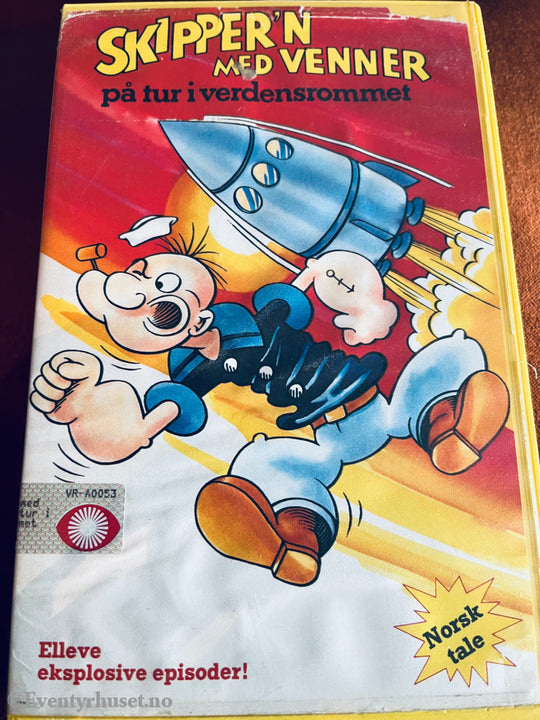 Skipper´n Med Venner - På Tur I Verdensrommet. Vhs Big Box. Box