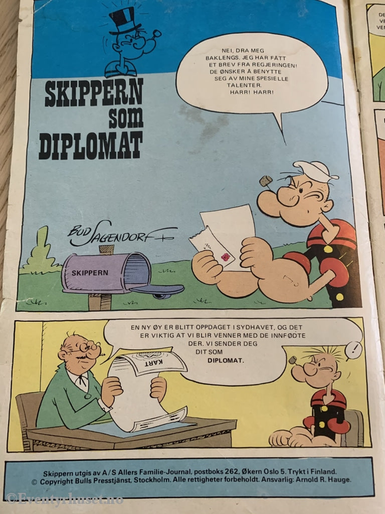 Skippern. 10/1981. Tegneseriwblad