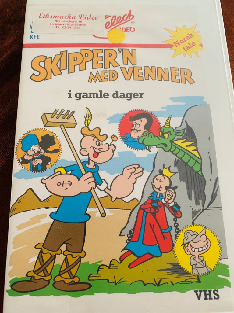 Skipper’n med venner i gamle dager. 1983. VHS. VHS Big Box