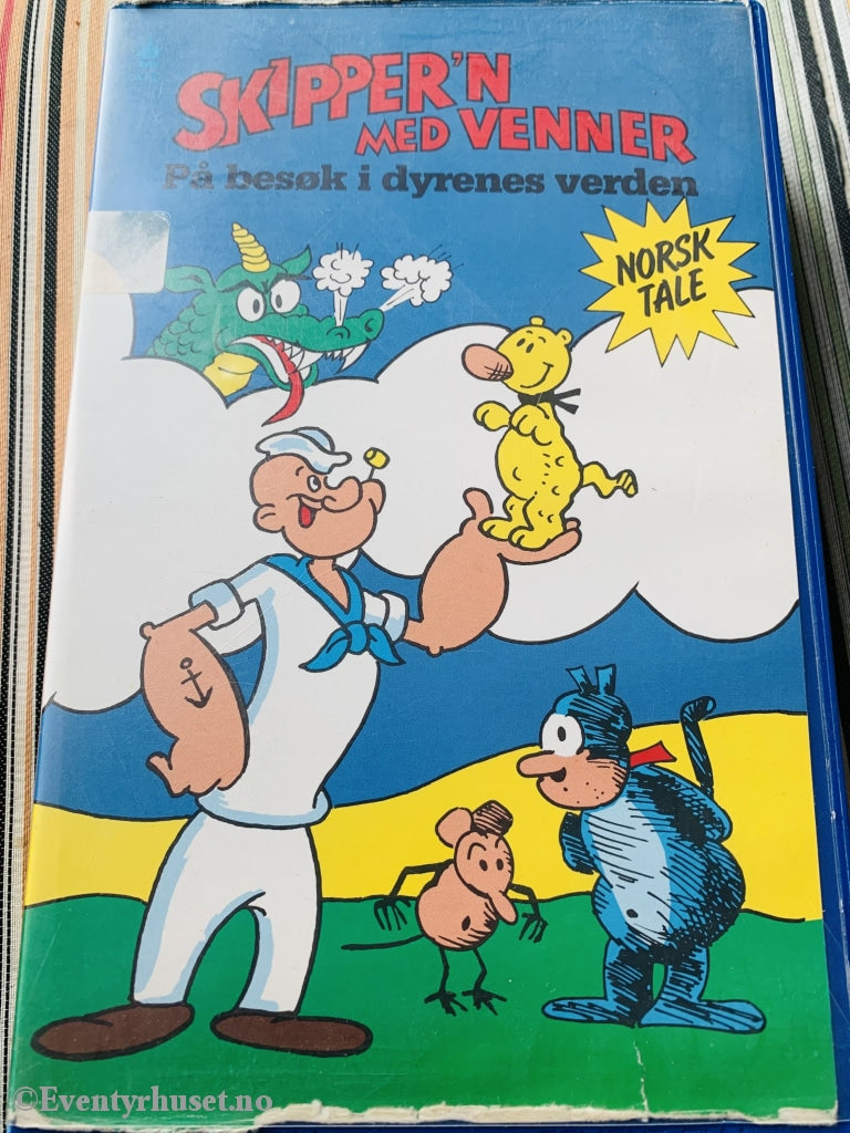 Skippern Med Venner. På Besøk I Dyrenes Verden. 1985. Vhs Big Box.