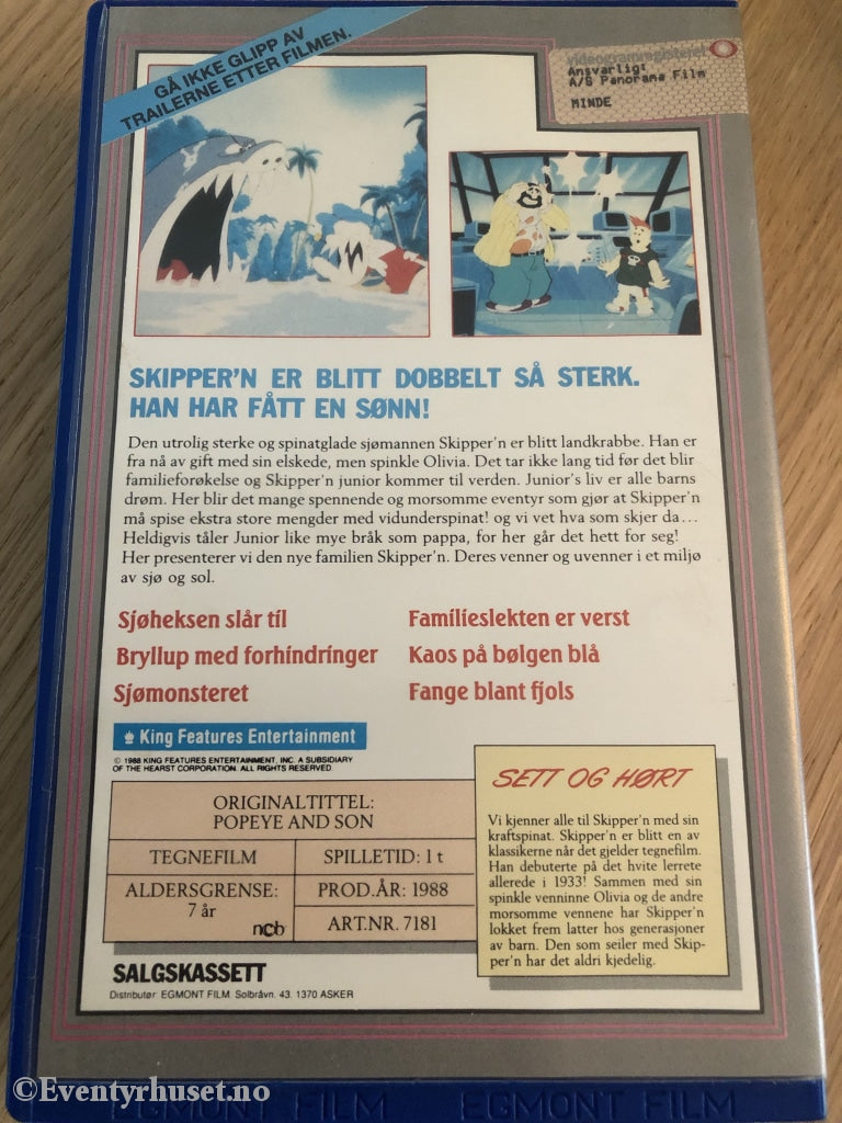 Skippern Og Sønn. Vhs Big Box.