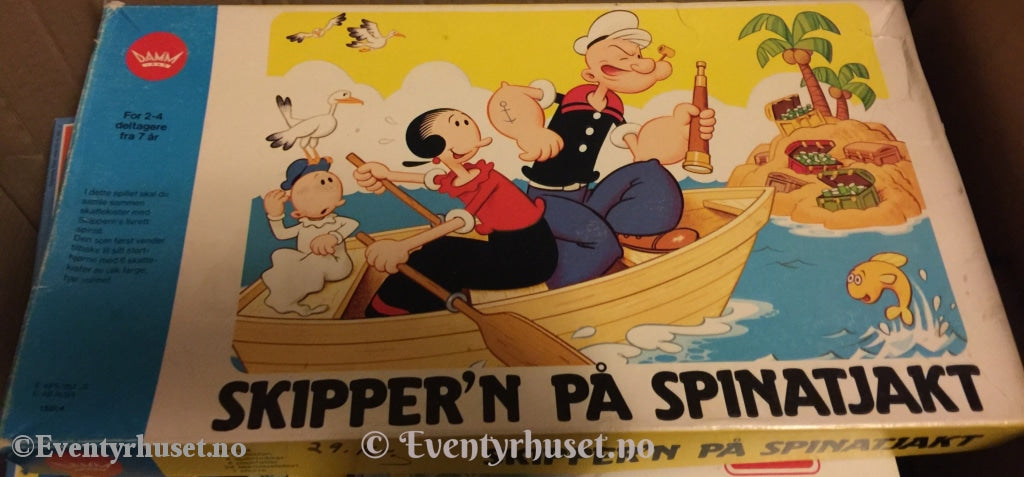 Skippern På Spinatjakt. Brettspill. Brettspill