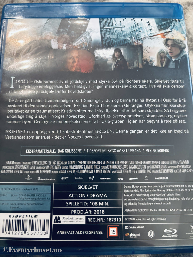 Skjelvet. Blu-ray.