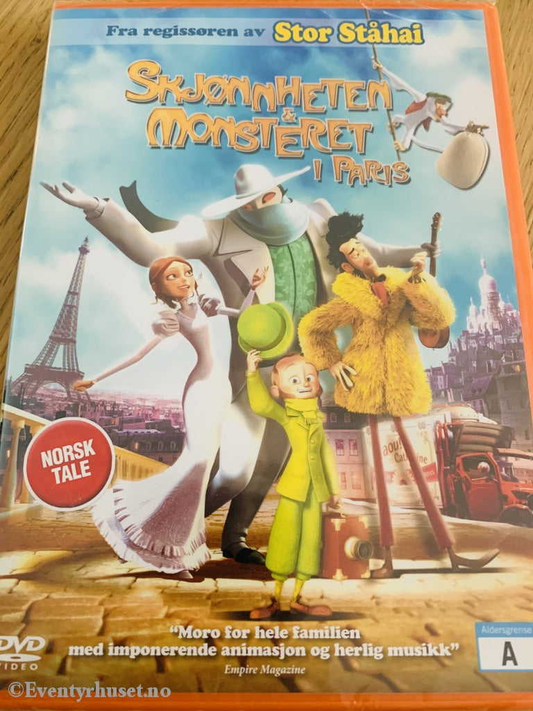 Skjønnheten & Monsteret I Paris. 2011. Dvd Ny Plast!