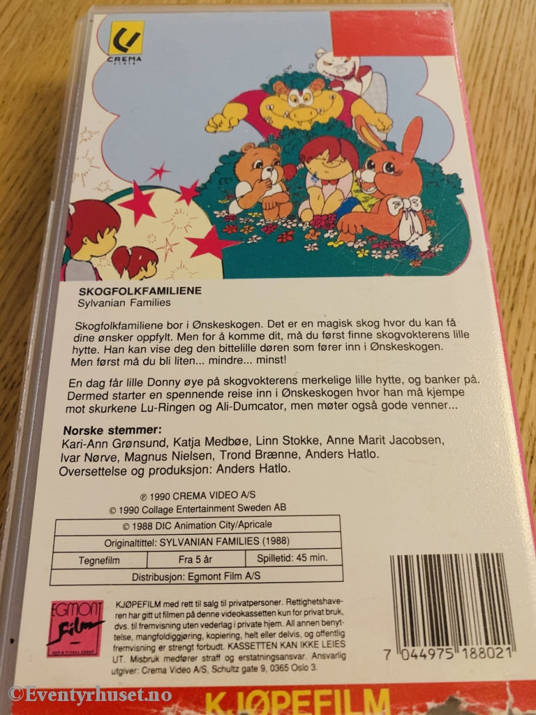 Skogfolkfamiliene. 1988. Vhs. Vhs