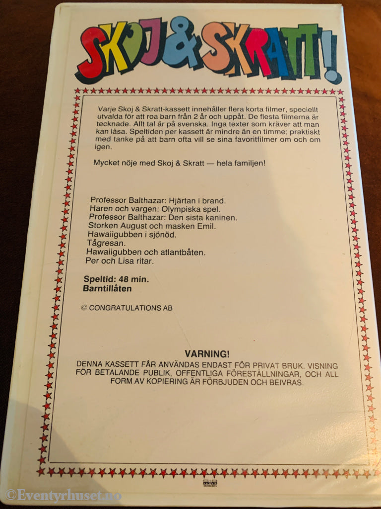 Skoj & Skratt!. 1980. VHS Big Box.