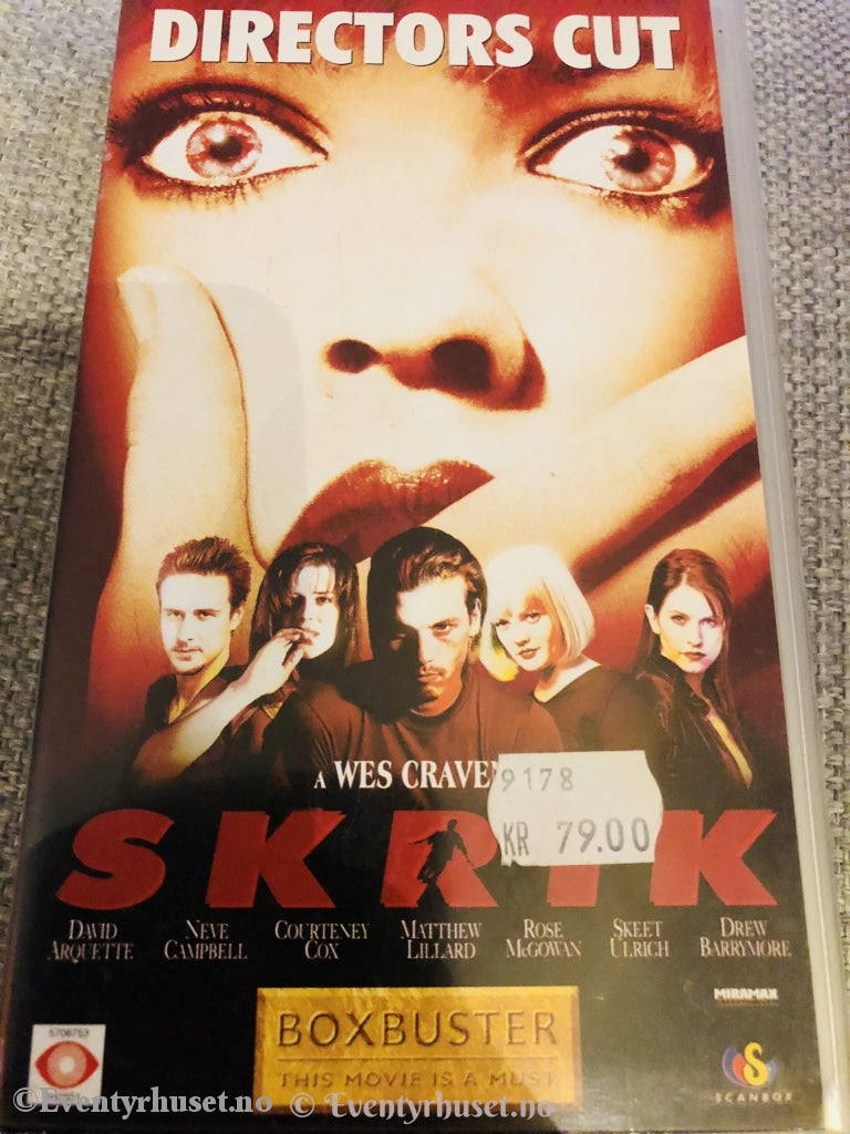 Skrik. Directors Cut. 1997. Vhs. Vhs