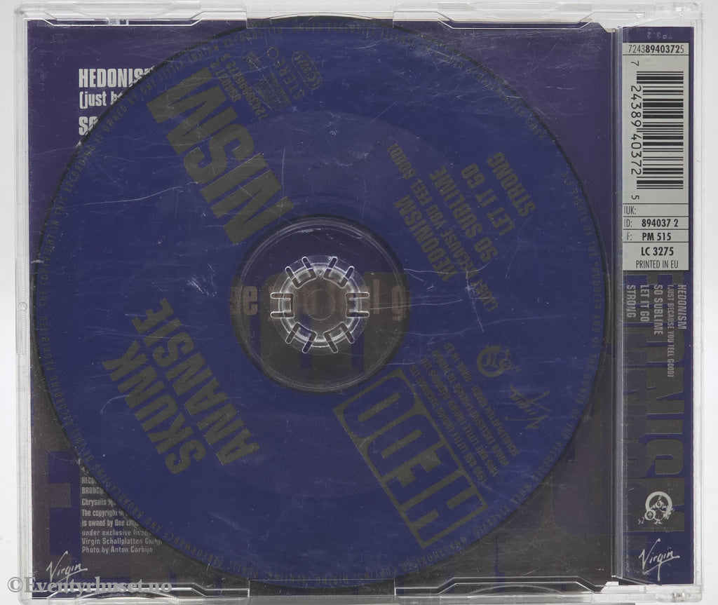 Skunk Anansie. 1996. Hedonism. CD singel
