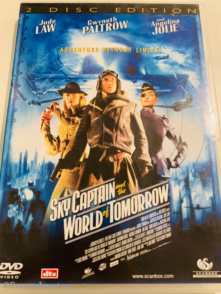 Sky Captain And The World Of Tomorrow. 2004. 2-Disk Versjon. Dvd. Dvd