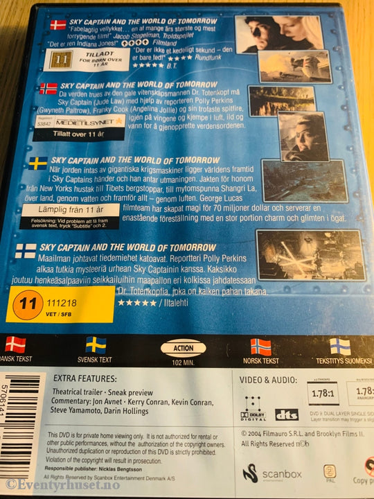 Sky Captain And The World Of Tomorrow. 2004. Dvd. Dvd