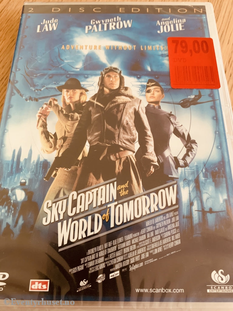Sky Captain And The World Of Tomorrow. 2004. Dvd Ny I Plast!