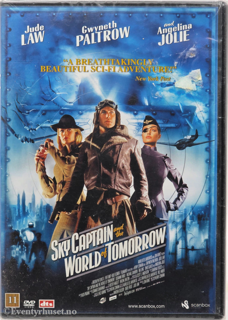 Sky Captain and the World of Tomorrow (2004). DVD. Ny i plast!