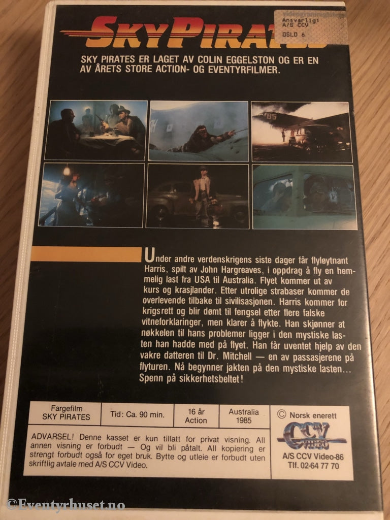 Sky Pirates. 1985. Vhs Big Box.